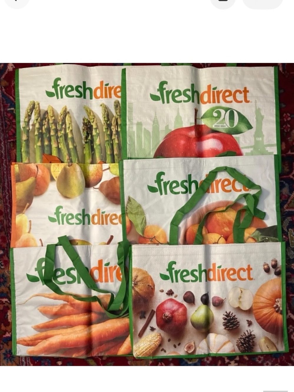 FreshDirect Reusable Bags - 6ct Set